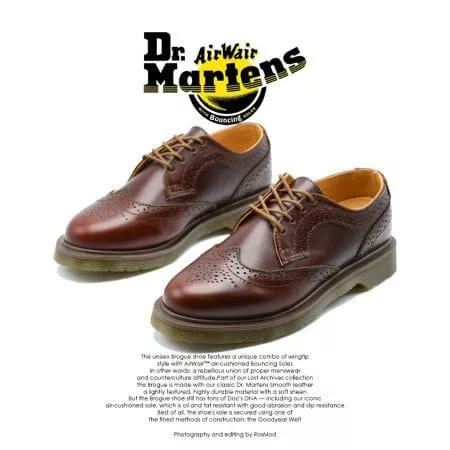 Dr Martens Irene Brogue Burgundy