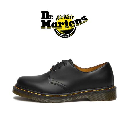 کفش 1461 3 بند آکسفورد دکتر مارتنز اسموت مشکی - Dr Martens 1461 Smooth Leather Oxford Shoes