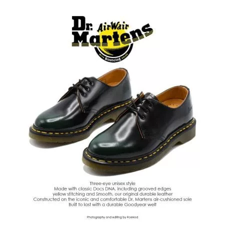 Dr Martens 1461 Black/Green