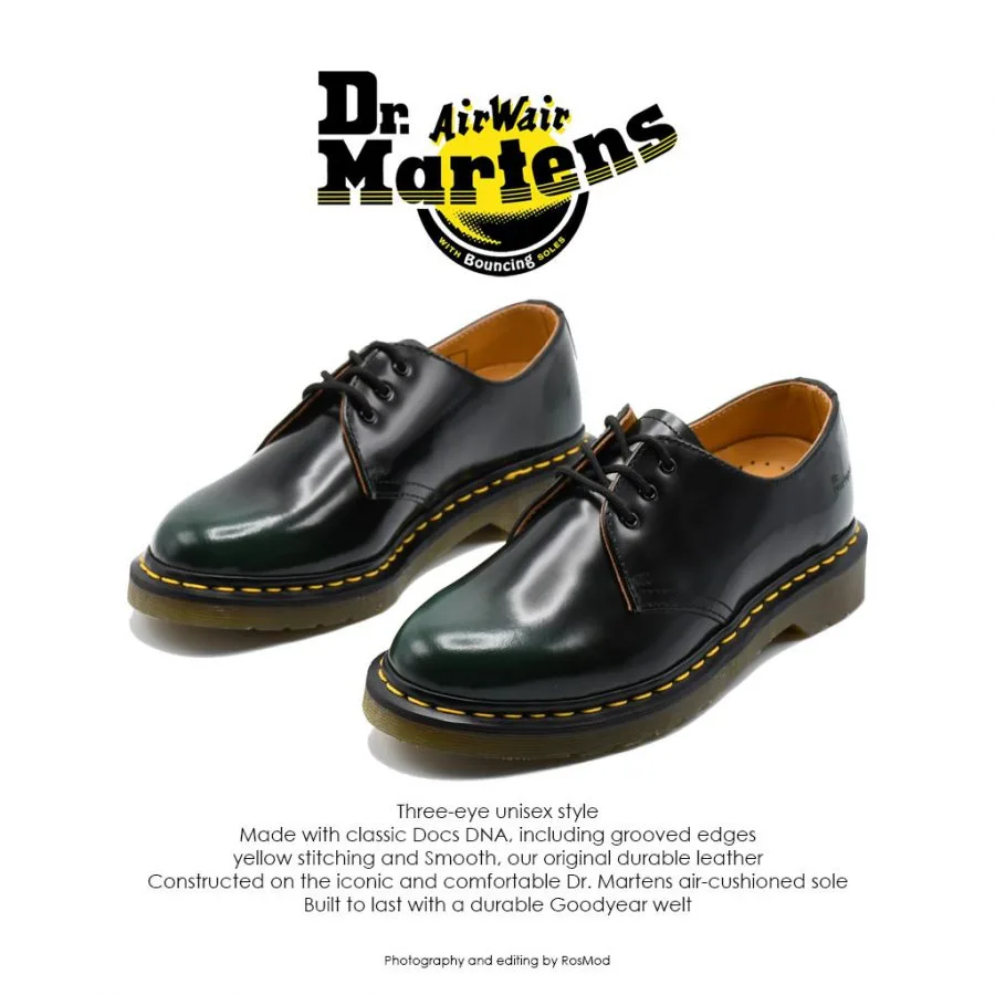 Dr Martens 1461 Black/Green
