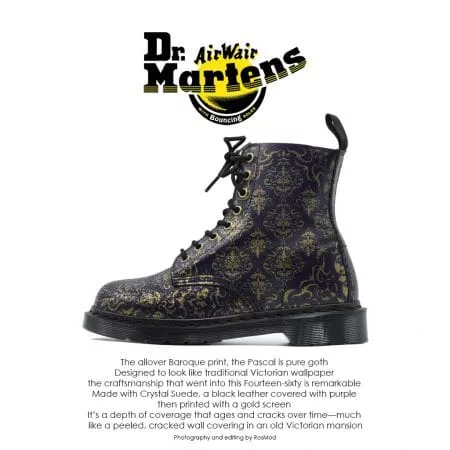 Dr Martens 1460 Pascal Purple Baroque Cristal Suede