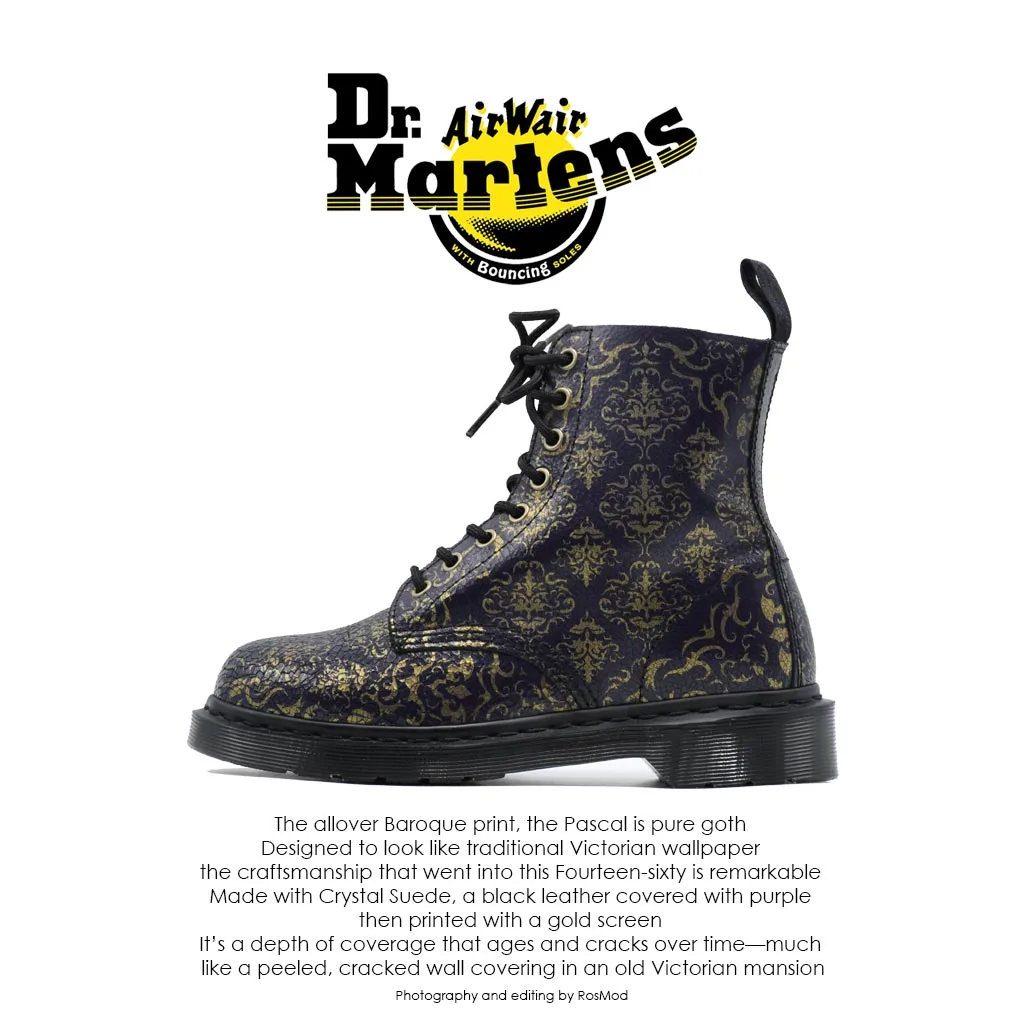 Dr Martens 1460 Pascal Purple Baroque Cristal Suede
