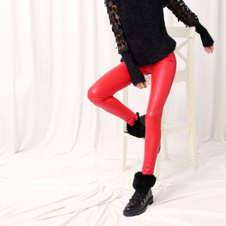 Agi Leather Look Krmizi
