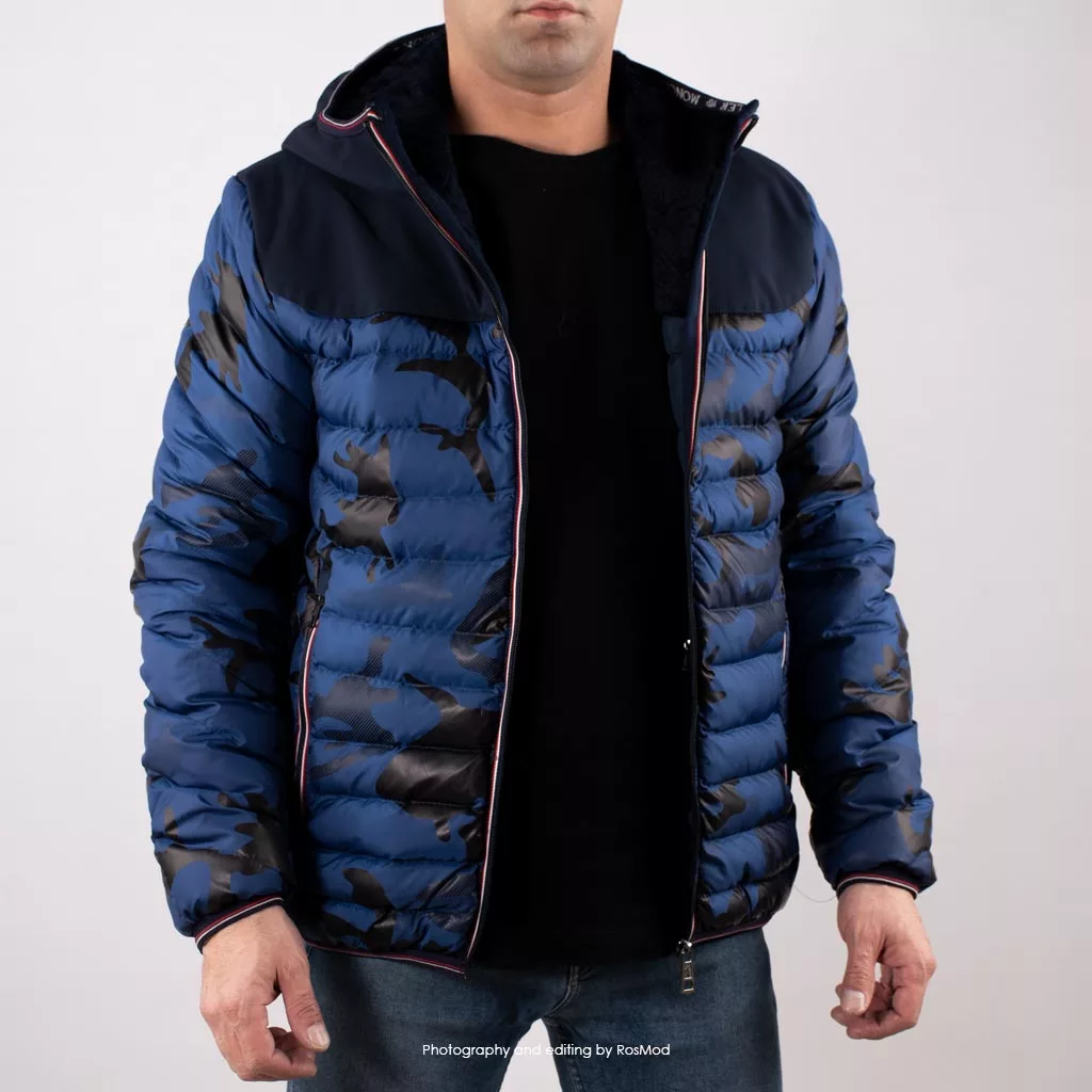 Moncler Puffer Jacket Longue Saison Light Navy