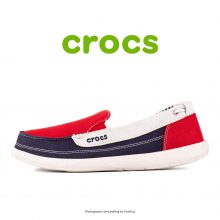 Crocs Walu Canvas Loafer Red/Oyster