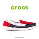 Crocs Walu Canvas Loafer Red/Oyster