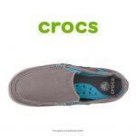 لوفر مردانه کراکس – Crocs Walu Accent Men Charcoal/Electric Blue