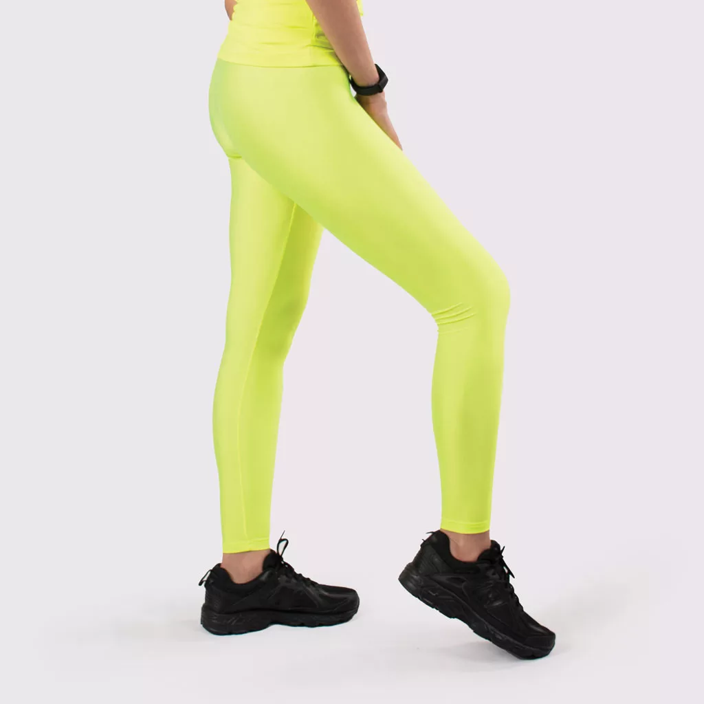 لگ دیسکوتایت رنگ فسفری - Agi Disco Leggings Sirio