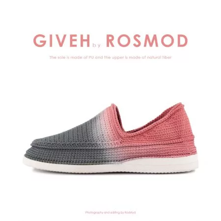 گیوه دودی/هلویی هایلایت - Giveh Highlight Grey/Candy Pink
