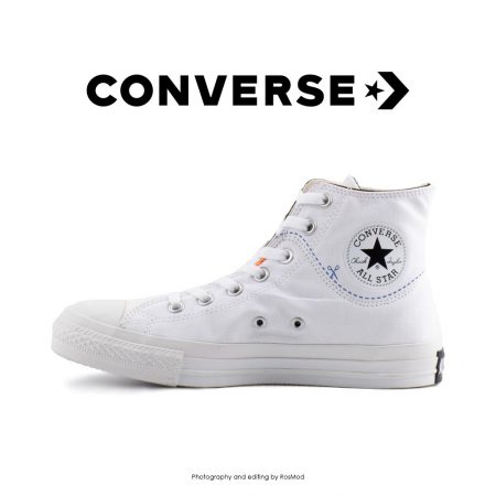 کتانی کانورس آل استار کات لاین سفید - Converse Cut Line White High Tops