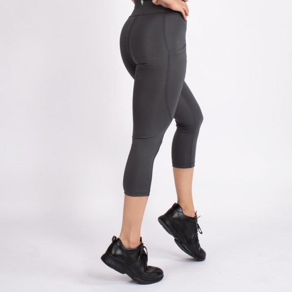 لگ اسلیم افکت جیبدار دودی قد 75 - Agi Slim Effect Leggings Fume