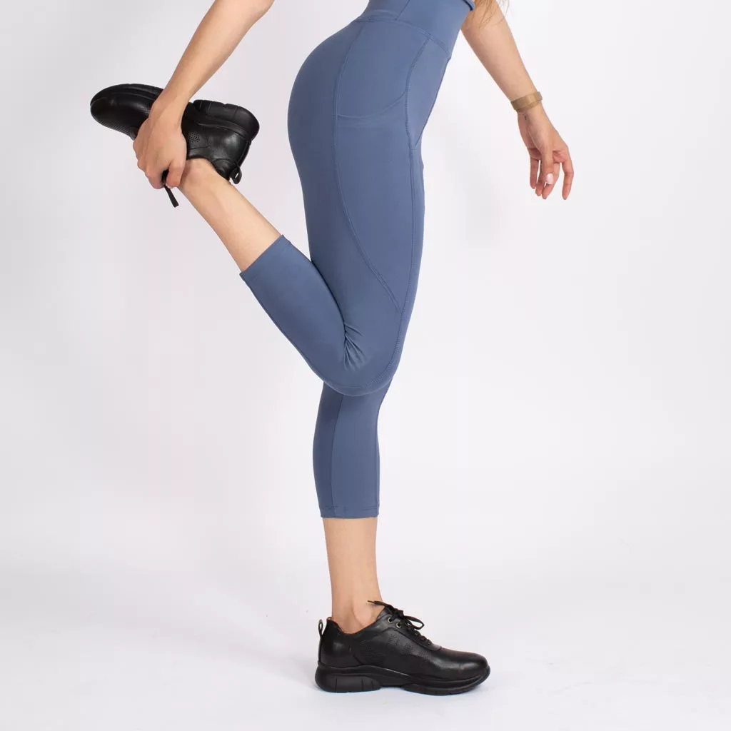 لگ اسلیم افکت جیبدار آبی ایندیگو قد 75 - Agi Slim Effect Leggings Indigo