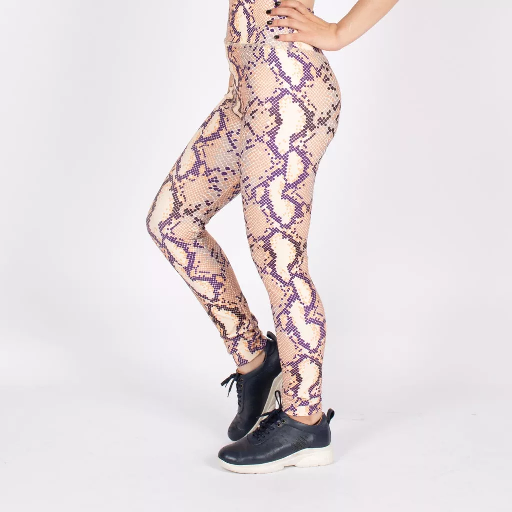 لگ اسلیم افکت پوست ماری 24604 - Agi Slim Effect Leggings Snakeskin Pattern