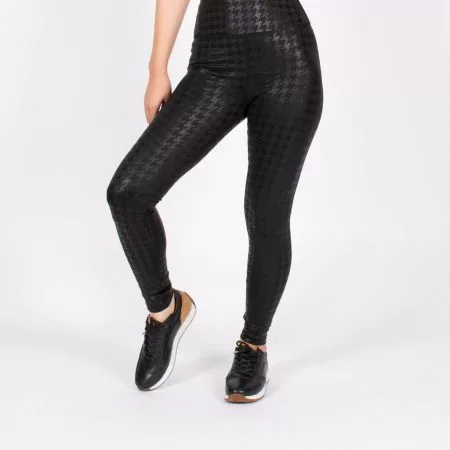 لگ اسلیم افکت طرح چرم چهارخانه 24621 - Agi Slim Effect Leggings Leather Pattern
