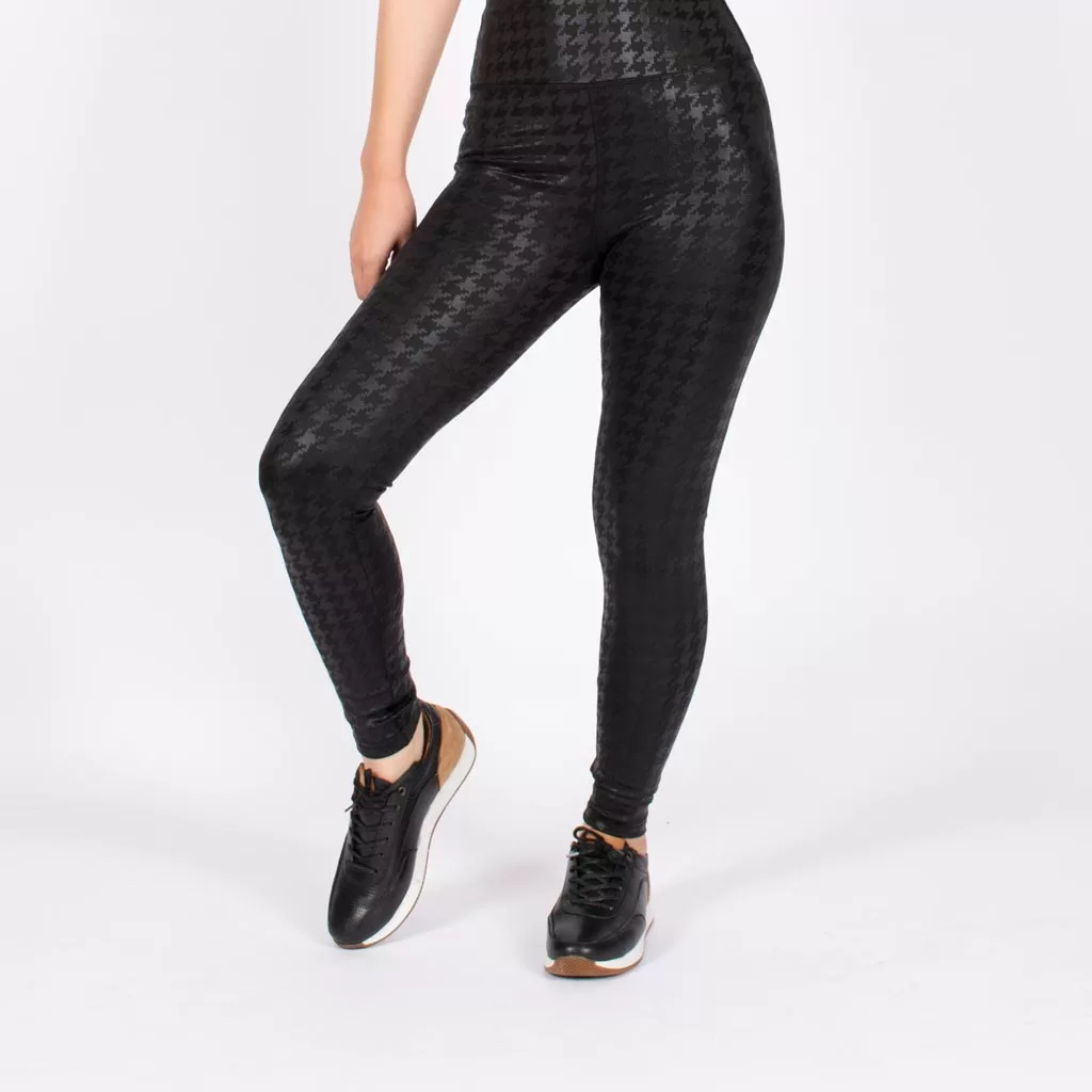 لگ اسلیم افکت طرح چرم چهارخانه 24621 - Agi Slim Effect Leggings Leather Pattern