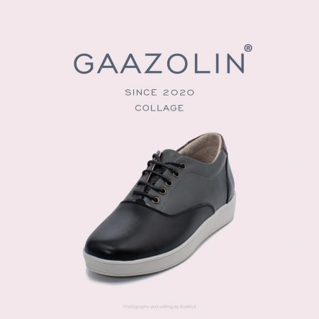 کتانی گازولین کلاژ مشکی طوسی - GAAZOLIN Collage Black