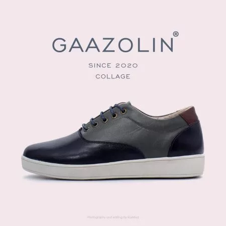 کتانی گازولین کلاژ سرمه ای طوسی - GAAZOLIN Collage Navy