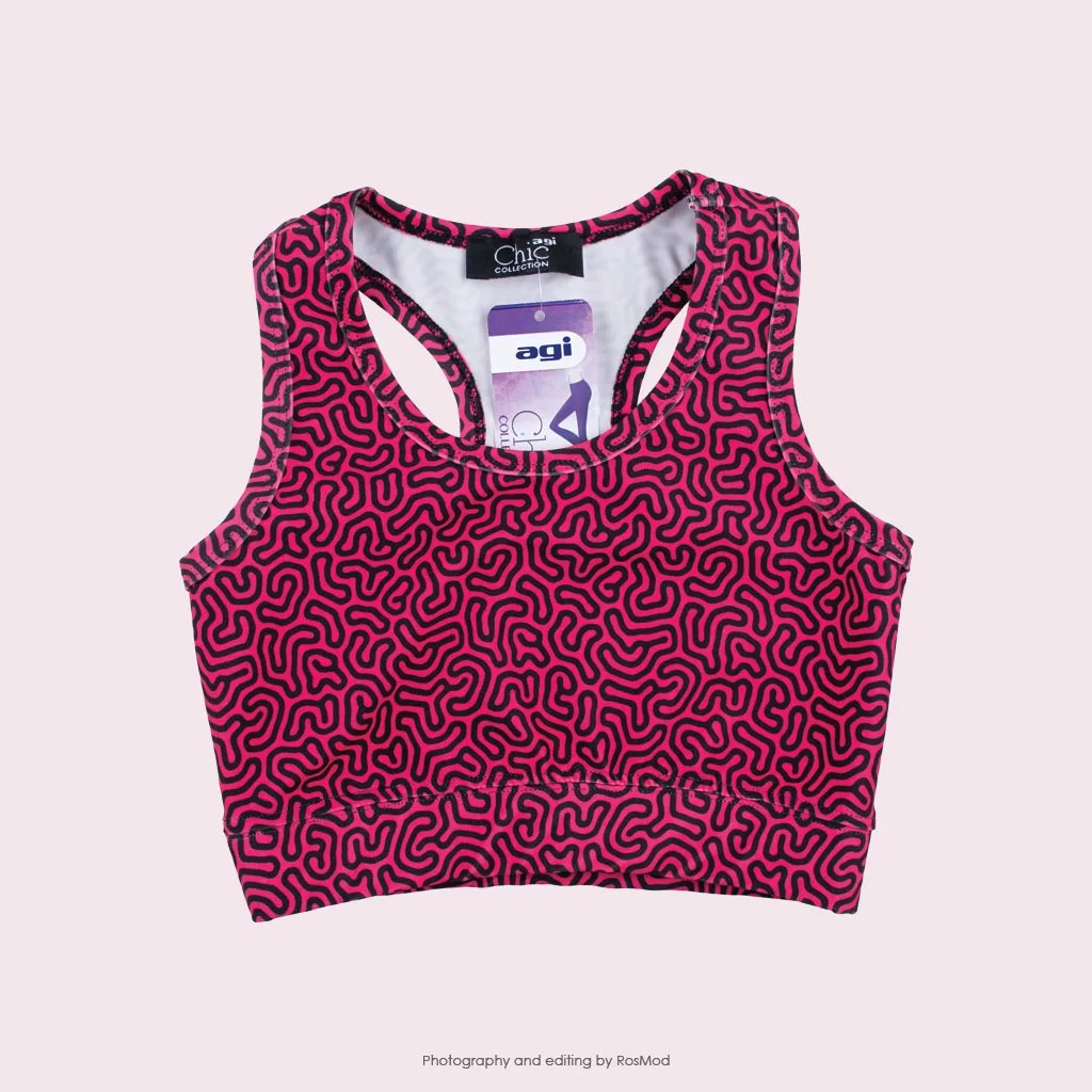 نیم تنه اسلیم طرح بومی آگی - Agi Slimming Sport Bra Native Pattern