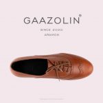کفش هشترک گازولین آرامون عسلی – GAAZOLIN Aramon brogue Red/Orange
