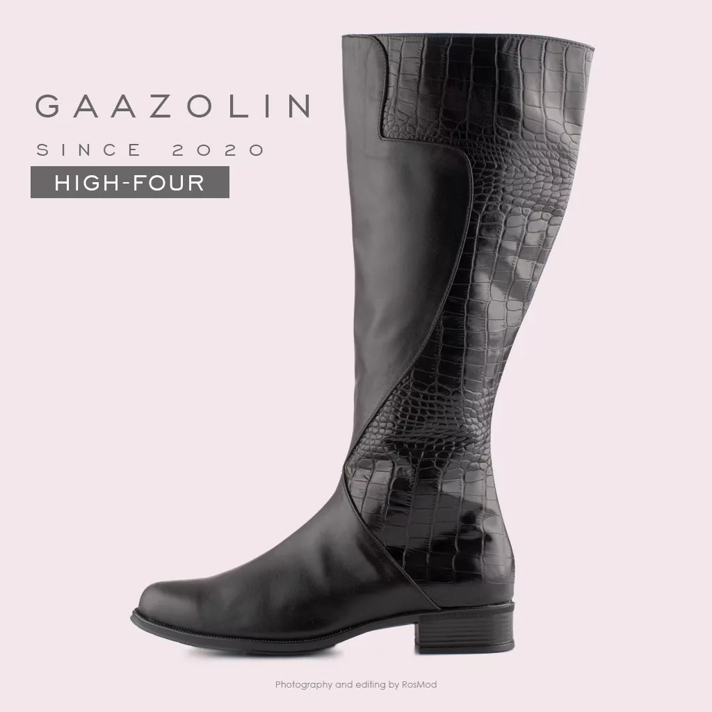بوت گازولین های-فور مشکی - GAAZOLIN HIGH-FOUR BLK