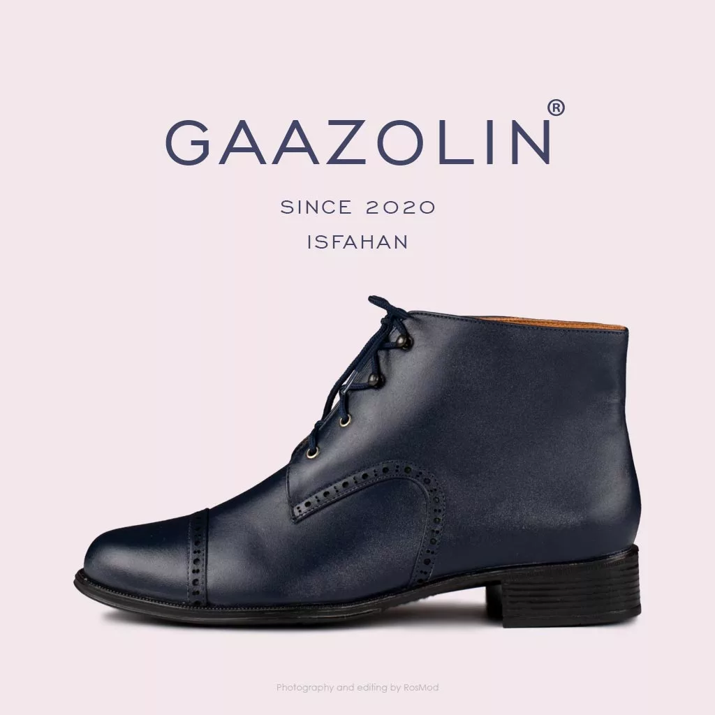 بوت گازولین سرمه ای مدل اصفهان - GAAZOLIN Isfahan Navy