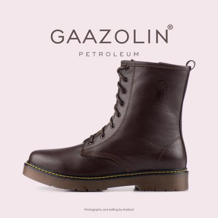 بوت پترولیوم گازولین شکلاتی - GAAZOLIN Petroleum Boots Dark Chocolate