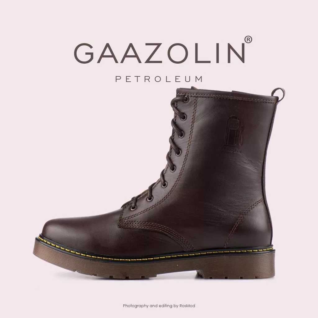 بوت پترولیوم گازولین شکلاتی - GAAZOLIN Petroleum Boots Dark Chocolate