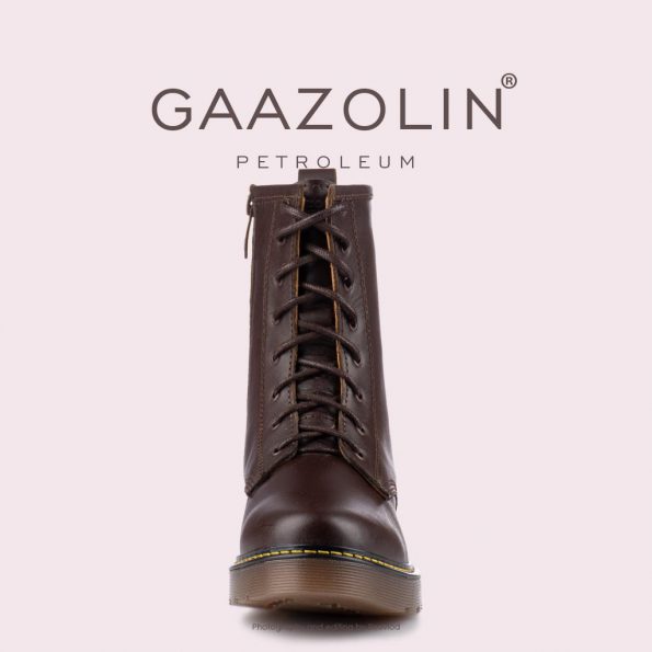 بوت پترولیوم گازولین شکلاتی - GAAZOLIN Petroleum Boots Dark Chocolate