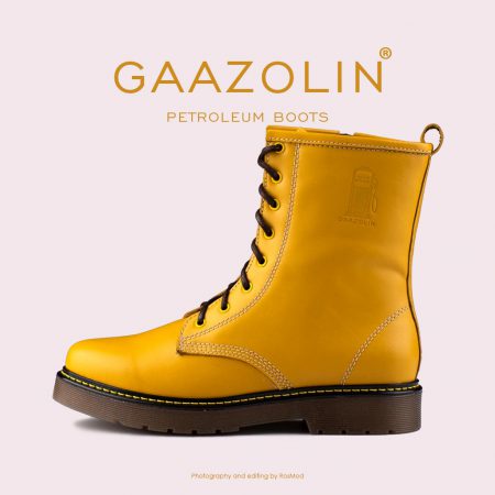 بوت پترولیوم گازولین خردلی - GAAZOLIN Petroleum Boots Mustard