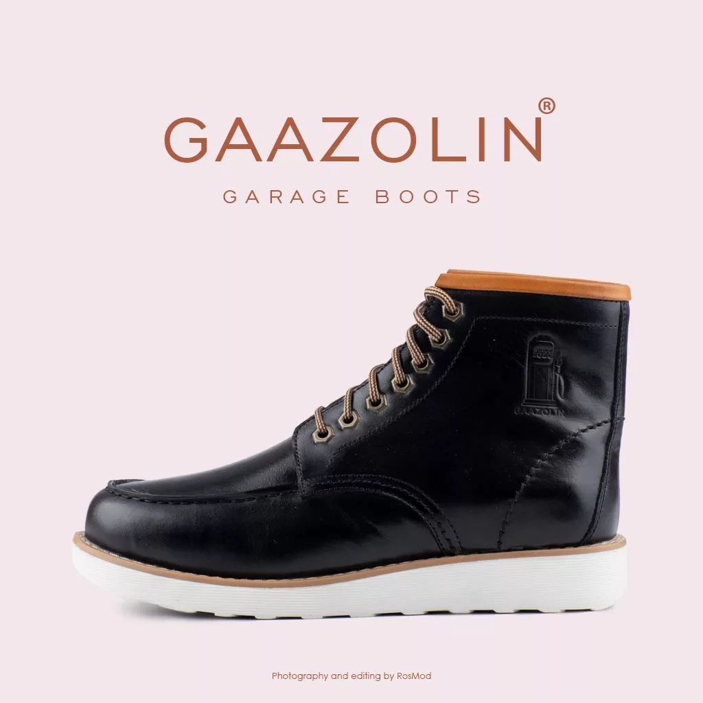 بوت گاراژ گازولین مشکی - GAAZOLIN Garage Boots BLK