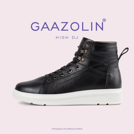 کتانی ساقدار دی جی گازولین مشکی لژ سفید - GAAZOLIN High DJ BLK WHT Sneakers