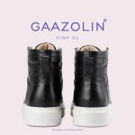 کتانی ساقدار دی جی گازولین مشکی لژ سفید – GAAZOLIN High DJ BLK WHT Sneakers