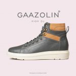 کتانی ساقدار دی جی گازولین طوسی - GAAZOLIN High DJ GRY Sneakers