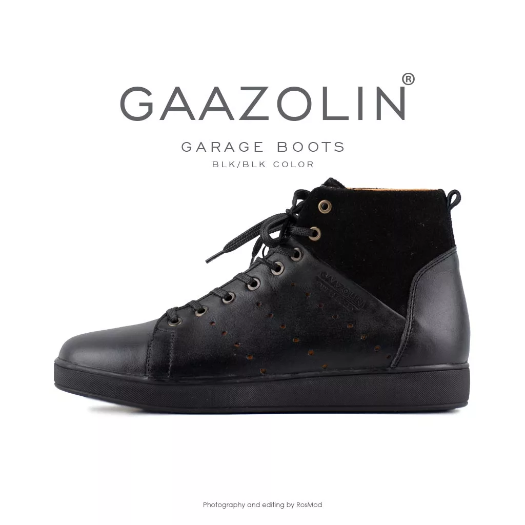 کتانی گازولین ساقدار های-استن تمام مشکی - GAAZOLIN High Stan BLK Full