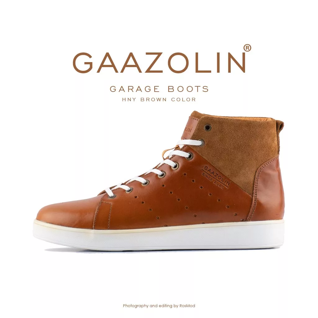 کتانی گازولین ساقدار های-استن نسکافه ای - GAAZOLIN High Stan HNY Brown
