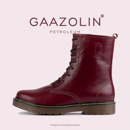 بوت پترولیوم گازولین زرشکی - GAAZOLIN Petroleum Boots Cherry Lady