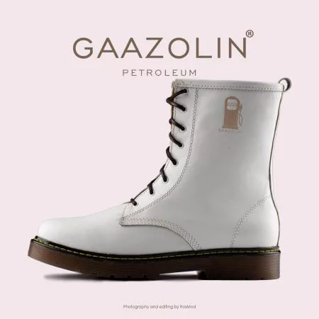 بوت پترولیوم گازولین سفید - GAAZOLIN Petroleum Boots Infinite Canvas