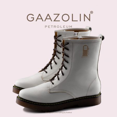 بوت پترولیوم گازولین سفید - GAAZOLIN Petroleum Boots Infinite Canvas