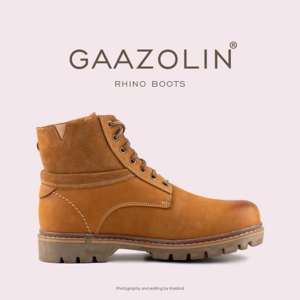بوت راینو گازولین شتری - GAAZOLIN Rhino Boots Clove-dyed