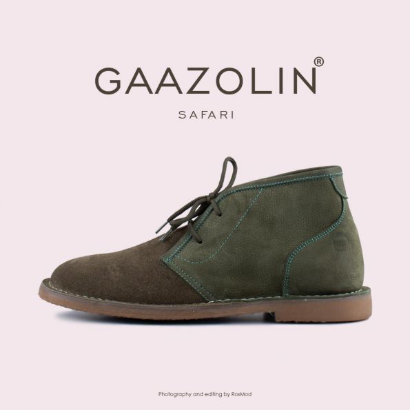 کفش صحرایی سافاری گازولین - GAAZOLIN Safari Veldskoen Shoes Gold Fusion/Green Tea