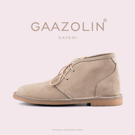 کفش صحرایی سافاری گازولین خاکی - GAAZOLIN Safari Veldskoen Shoes Sand Time