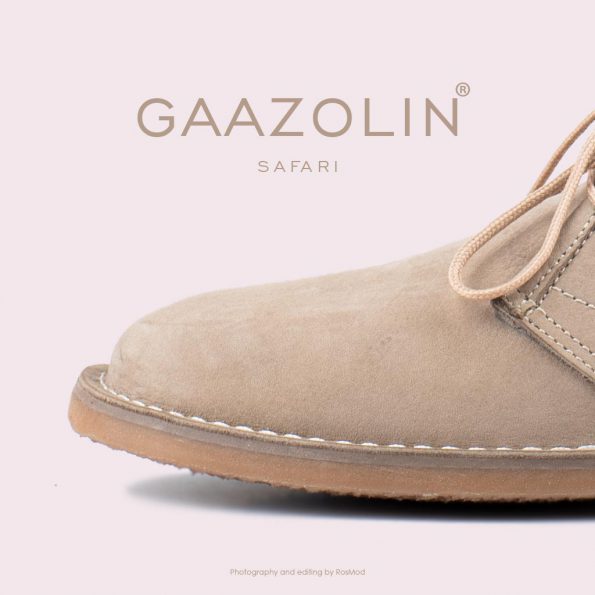 کفش صحرایی سافاری گازولین خاکی - GAAZOLIN Safari Veldskoen Shoes Sand Time