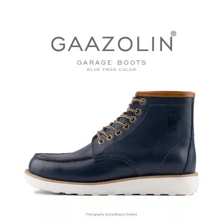 بوت گاراژ گازولین سرمه ای - GAAZOLIN Garage Boots Blue Frog
