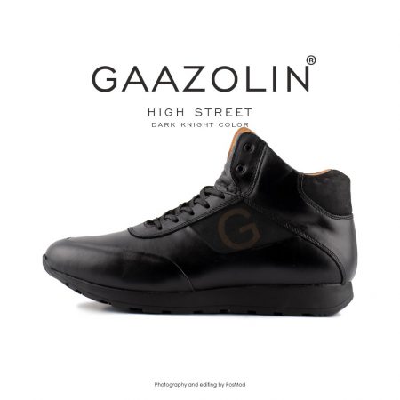 کتانی ساقدار استریت گازولین مشکی - GAAZOLIN High Street Dark Knight
