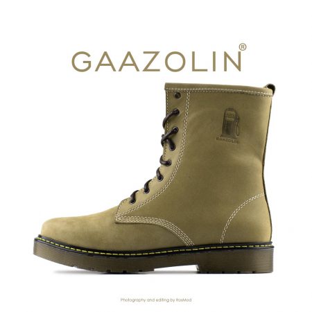 بوت پترولیوم گازولین زیتونی روشن شاین - GAAZOLIN Petroleum Boots Benzo Light
