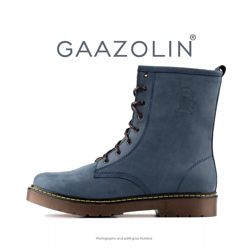 بوت پترولیوم گازولین آبی شاین - GAAZOLIN Petroleum Boots R&B