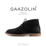 کفش صحرایی سافاری گازولین مشکی – GAAZOLIN Safari Veldskoen Shoes Coal Mine