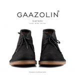 کفش صحرایی سافاری گازولین مشکی – GAAZOLIN Safari Veldskoen Shoes Coal Mine