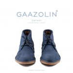 کفش صحرایی سافاری گازولین آبی اقیانوس – GAAZOLIN Safari Veldskoen Shoes Ocean Blue