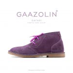 کفش صحرایی سافاری گازولین بنفش – GAAZOLIN Safari Veldskoen Shoes Purple Haze